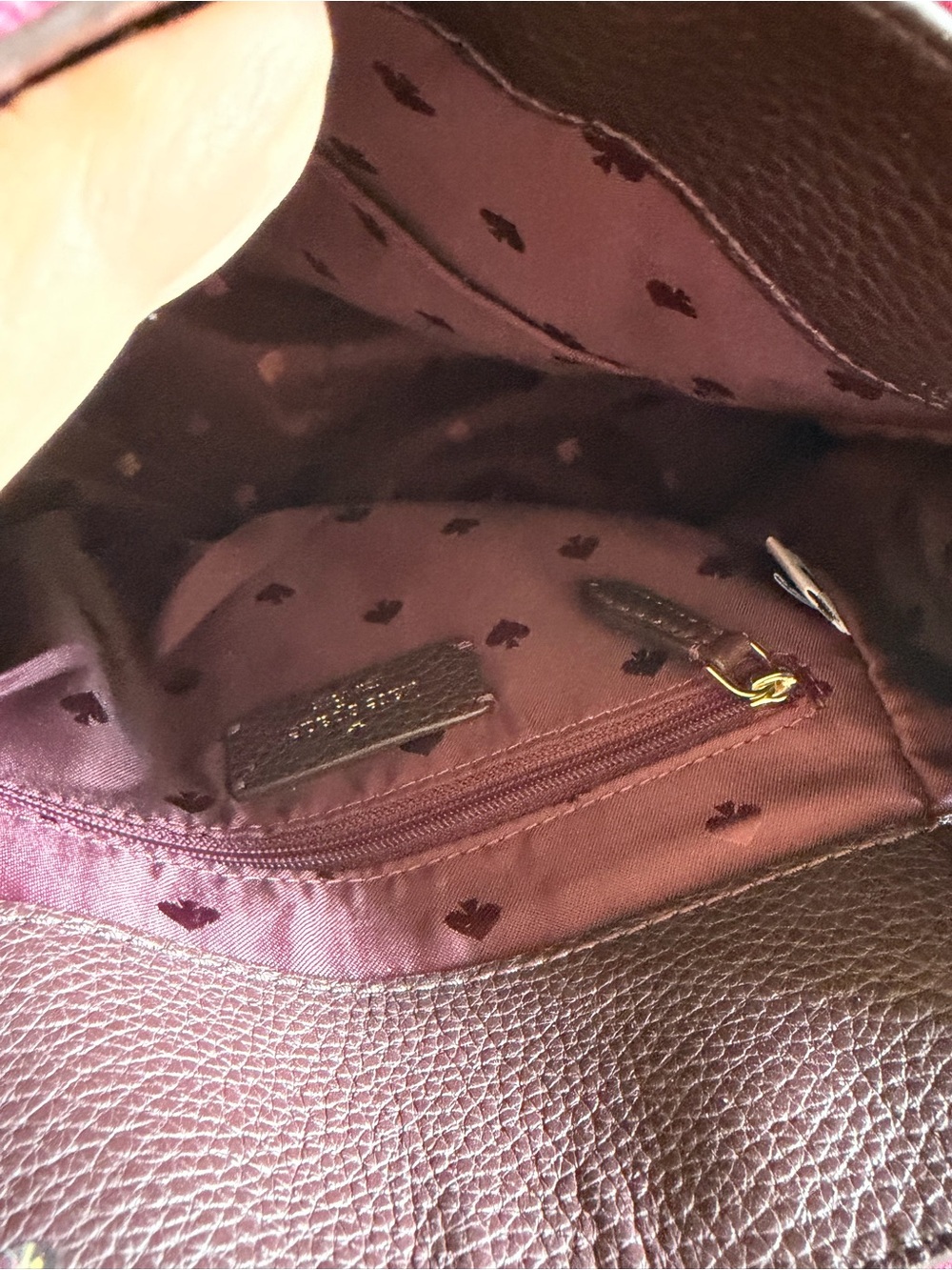 kate spade Leila red and black plaid Backpack with leather trim Near new - Picture 12 of 14